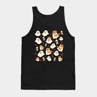 Cute Ghost Pattern - Halloween Tank Top